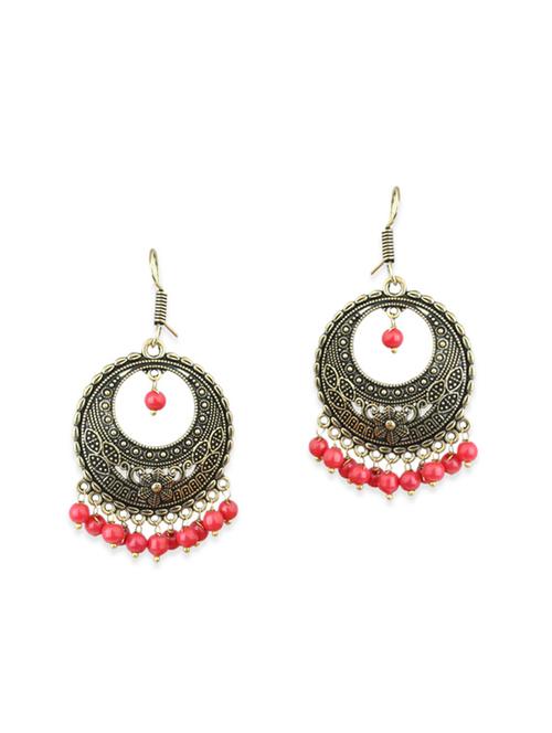 red brass chandellier earring - 11945686 - Very Small Image - 1
