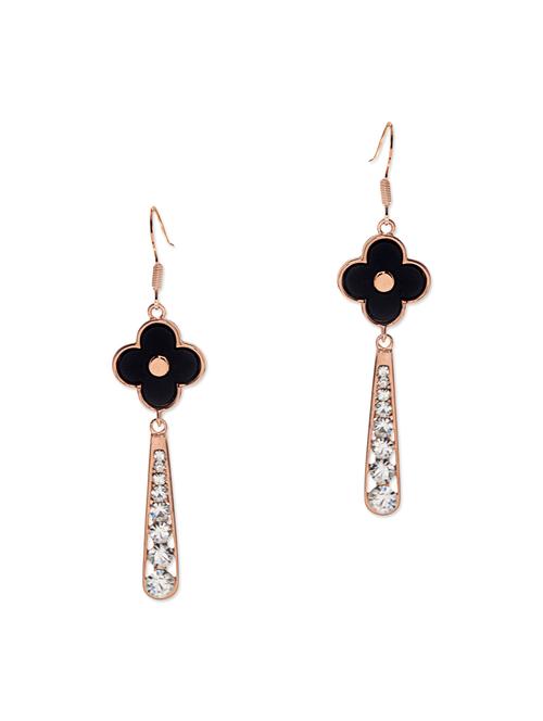 black metal drop earring - 11946532 - Very Small Image - 1