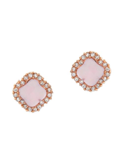pink metal studs earring - 11946547 - Very Small Image - 1