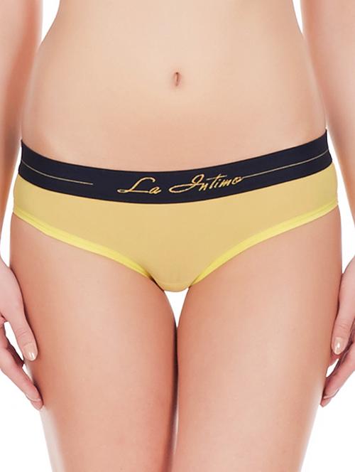 yellow nylon bikini panty - 11952014 - Very Small Image - 1