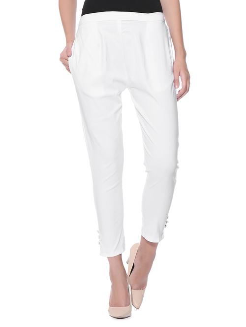 white polyester tregging - 11952242 - Very Small Image - 1