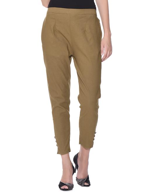 brown polyester treggings - 11952246 - Very Small Image - 1