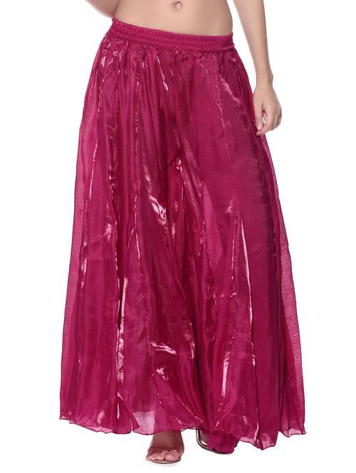 pink pure silk palazzo - 11952694 - Very Small Image - 1