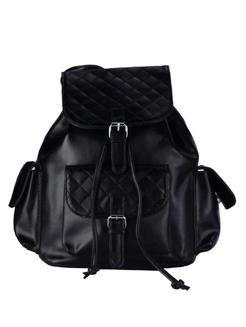 black leatherette backpack - 11954497 - Very Small Image - 1
