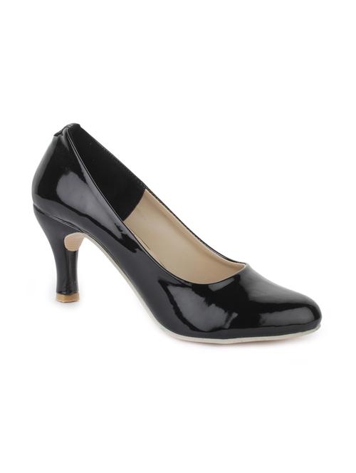 black leatherette pump - 11954566 - Very Small Image - 1