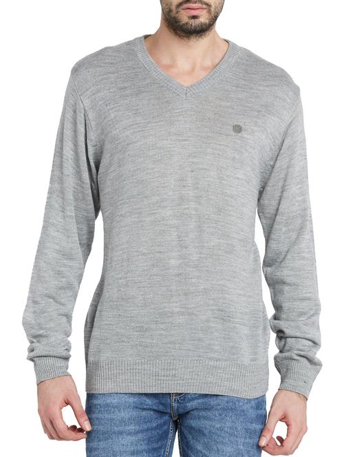 grey cotton pullover - 11958354 - Very Small Image - 1