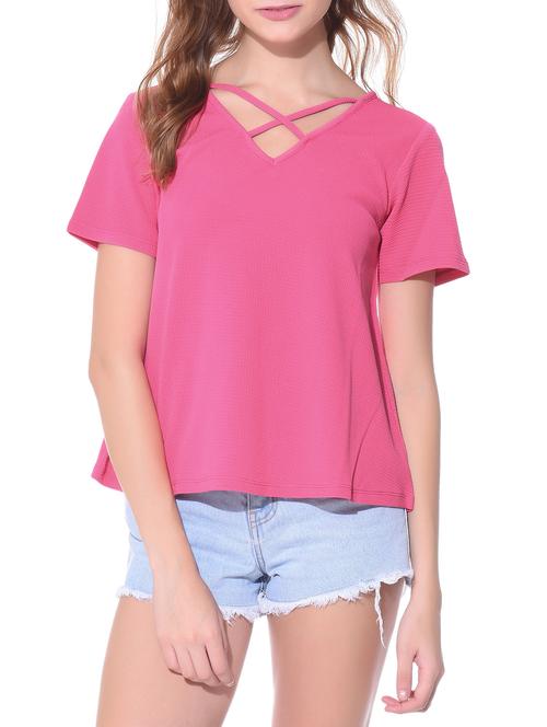 criss cross front back top - 11960600 - Very Small Image - 1