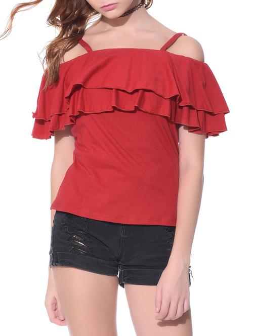 tiered ruffle detailed top - 11960610 - Very Small Image - 1