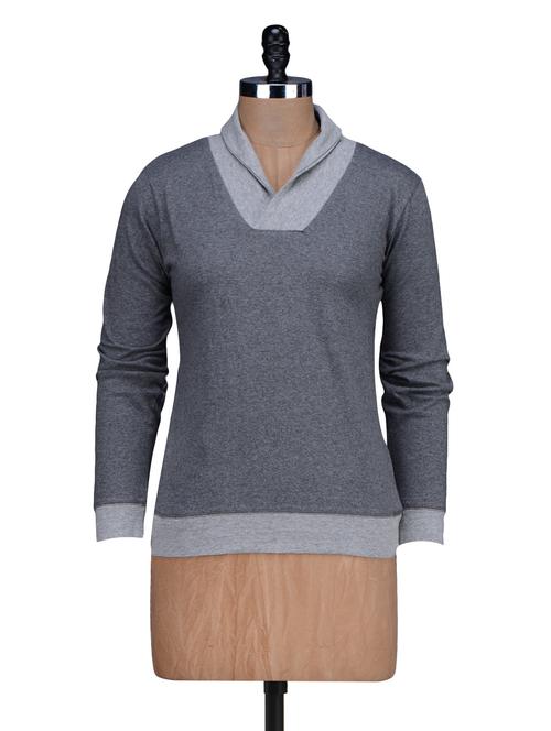 stylized collar solid top - 1196769 - Very Small Image - 1
