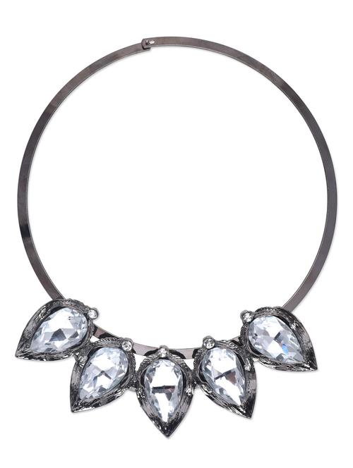 silver stones metallic necklace - 1197545 - Very Small Image - 1