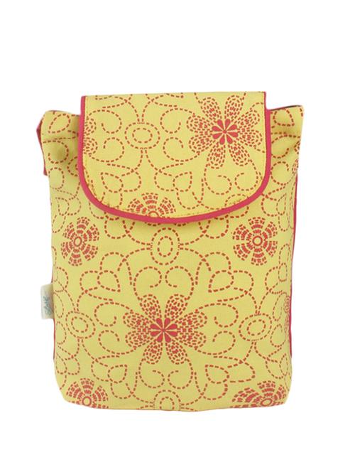 pink printed canvas sling bag - 1198174 - Very Small Image - 1