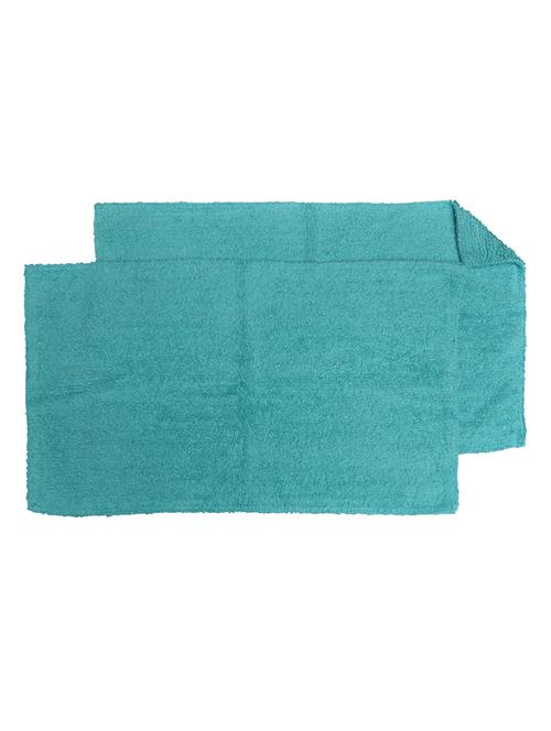 turquoise cotton reversible bath mats (set of 2) - 1199054 - Very Small Image - 1