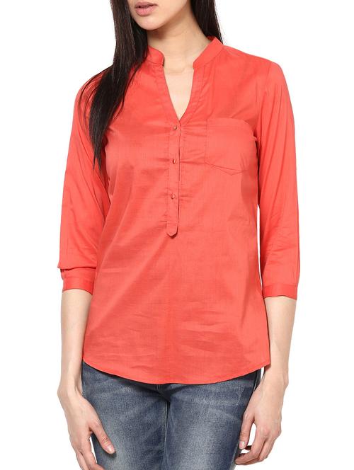 women's straight mandarin neck top - 1204257 - Very Small Image - 1