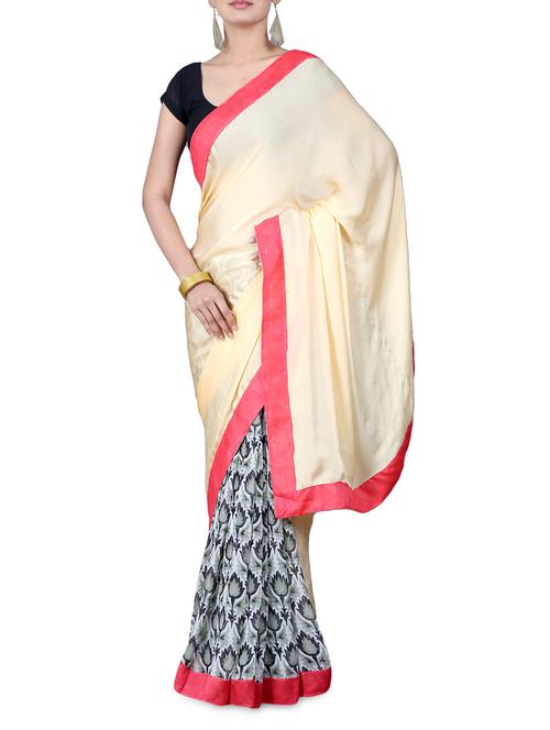 multicolored georgette abstract printed saree - 1205754 - Very Small Image - 1