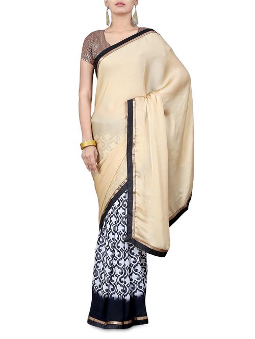 multicolored georgette printed saree - 1205803 - Very Small Image - 1