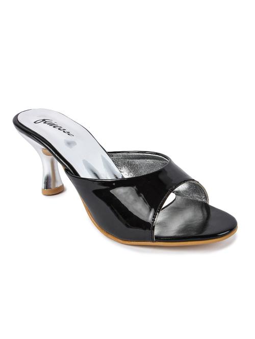 black leatherette sandal - 12064795 - Very Small Image - 1