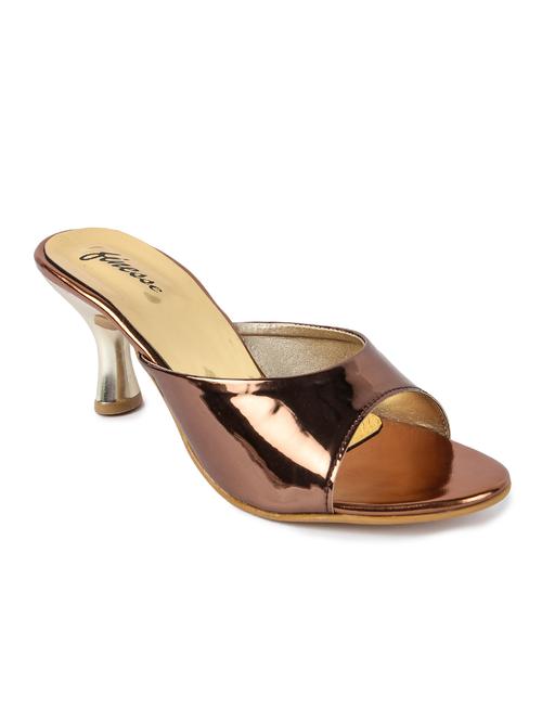 copper leatherette sandal - 12064797 - Very Small Image - 1