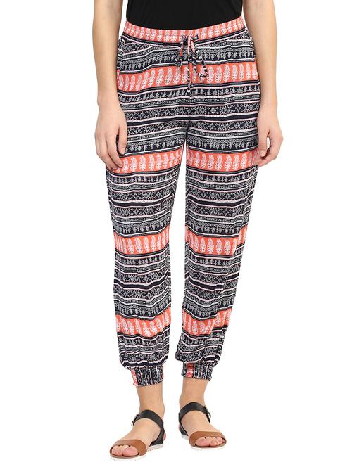 multi colored rayon track pant - 12068017 - Very Small Image - 1