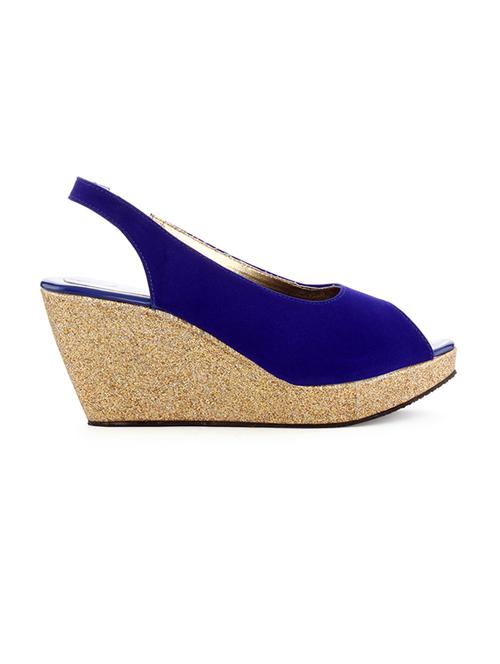 blue leatherette sandals - 1206824 - Very Small Image - 1