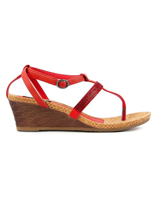 red leatherette sandals - 1206913 - Very Small Image - 1
