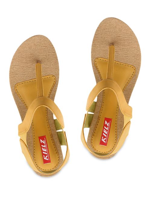 yellow leatherette wedges - 1206933 - Very Small Image - 1