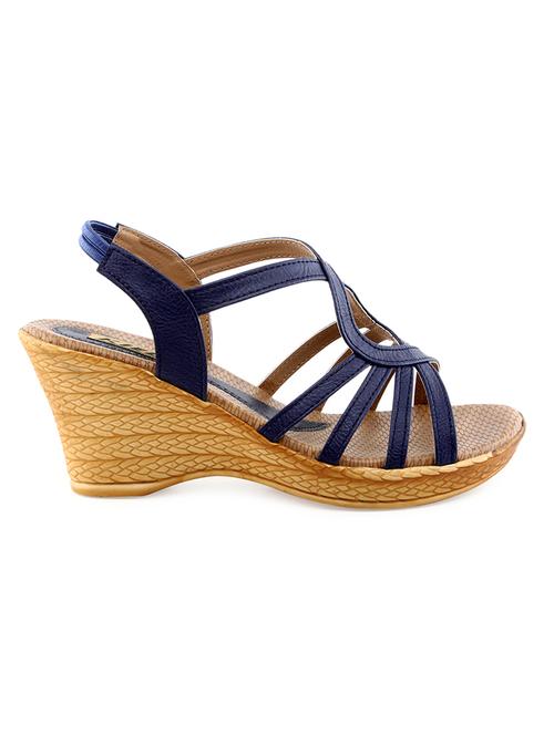 blue leatherette sandals - 1207704 - Very Small Image - 1