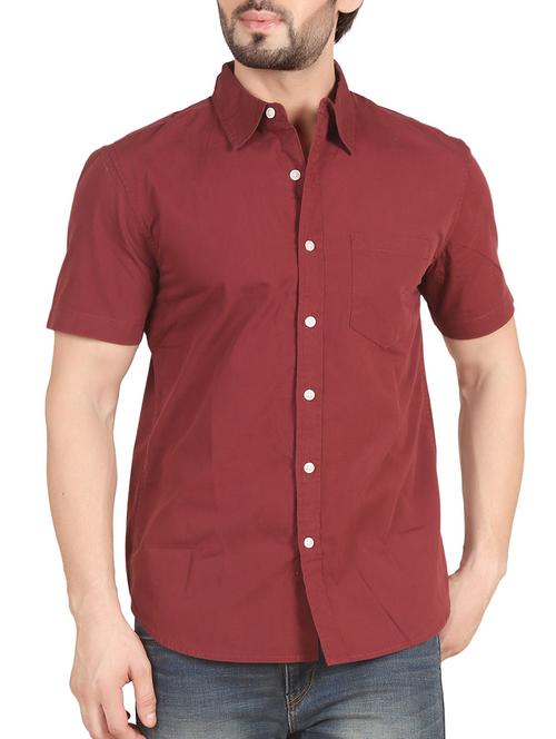 red cotton casual shirt - 12082498 - Very Small Image - 1