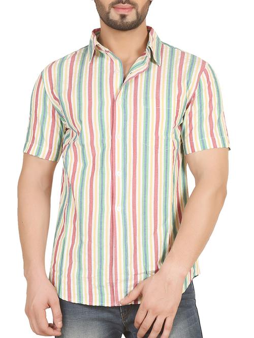 multi colored cotton casual shirt - 12082502 - Very Small Image - 1