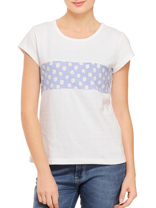 white cotton regular tshirt - 12084429 - Very Small Image - 1