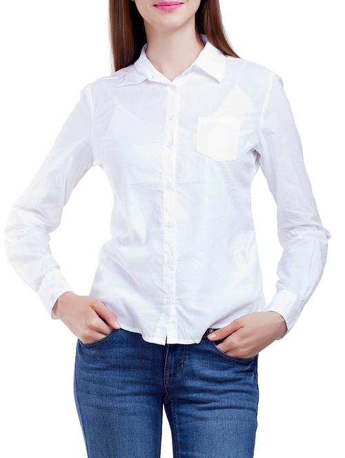 white cotton shirt - 12086344 - Very Small Image - 1