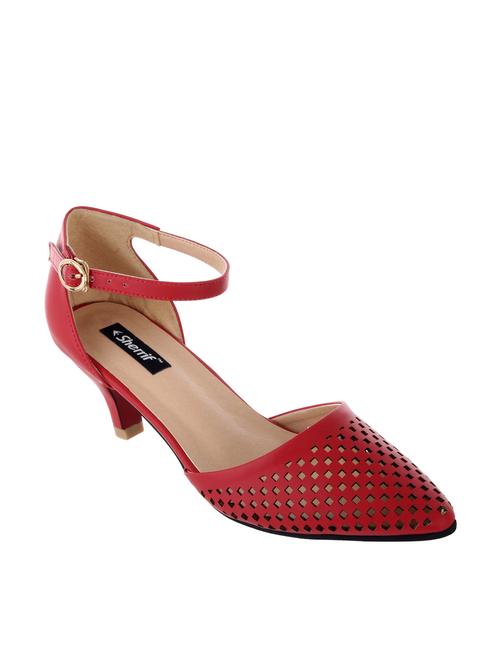 red leatherette sandal - 12086853 - Very Small Image - 1