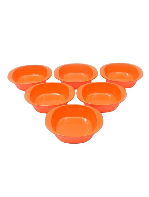 orange melamine bowl set of 6 - 12087318 - Very Small Image - 1