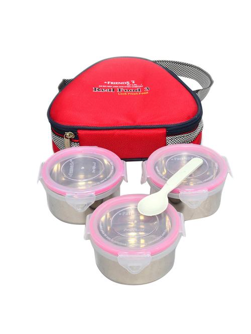 friends red real food lunch set - pack of 3 - 12087416 - Very Small Image - 1