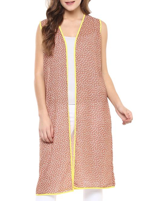polka dotted sheer shrug - 12087636 - Very Small Image - 1
