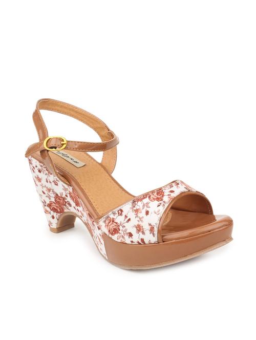brown leathetette sandal - 12087793 - Very Small Image - 1