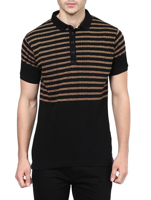 black cotton t-shirt - 12090808 - Very Small Image - 1