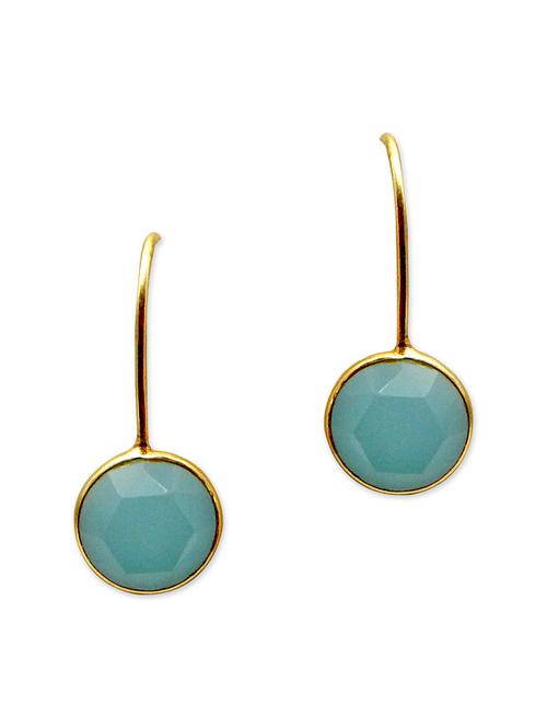 gold plated drop earring - 12096738 - Very Small Image - 1