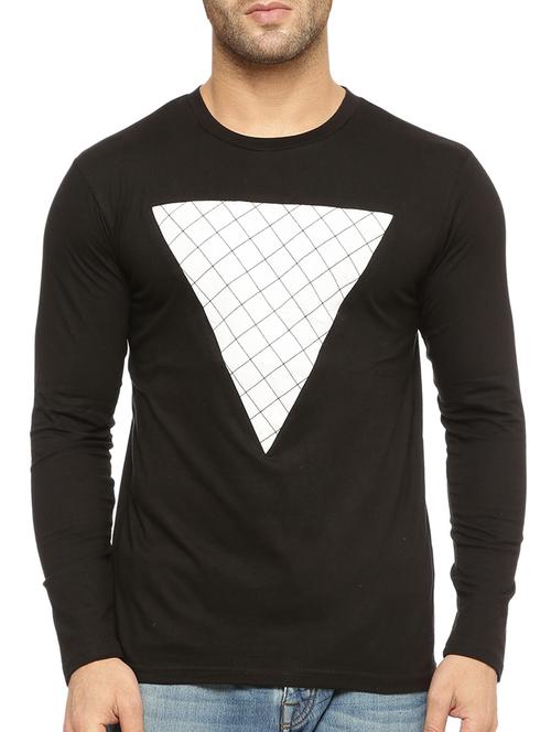 black cotton monochrome t-shirt - 12097570 - Very Small Image - 1