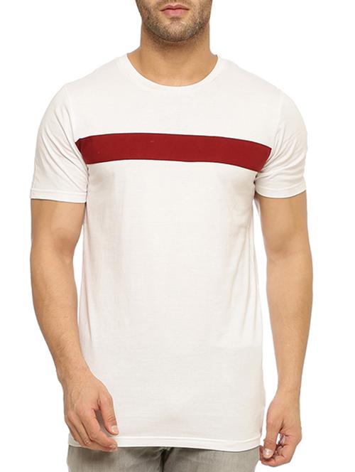 white cotton striped t-shirt - 12097582 - Very Small Image - 1