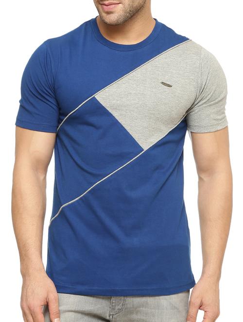 colour block cotton t-shirt - 12097584 - Very Small Image - 1