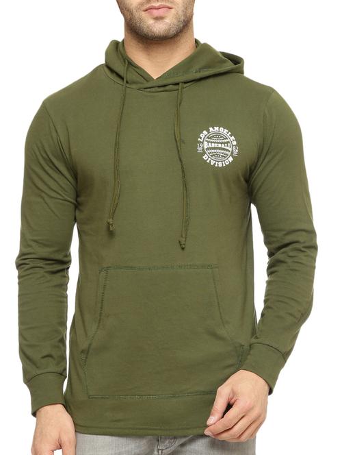 green cotton sweatshirt - 12097586 - Very Small Image - 1