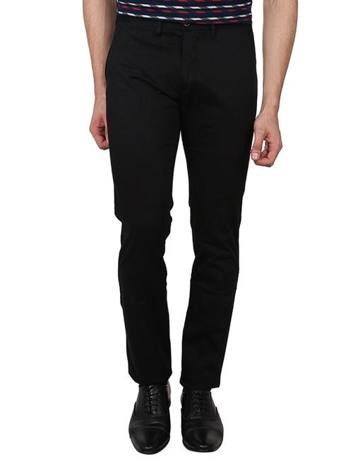 black cotton casual trouser - 12098553 - Very Small Image - 1
