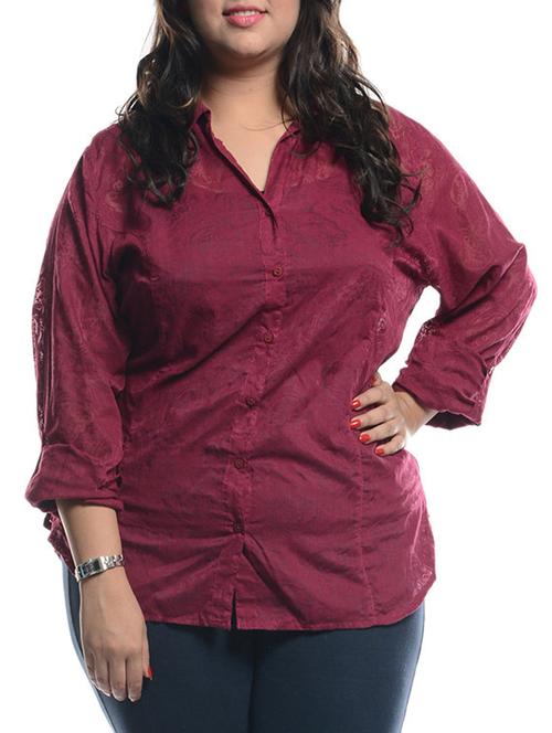red rayon shirt - 12099358 - Very Small Image - 1