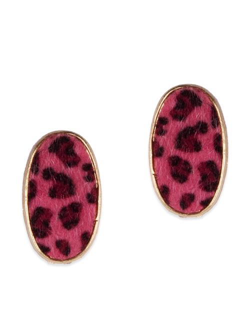 Diva Walk pink studs earrings - 12100652 - Very Small Image - 1