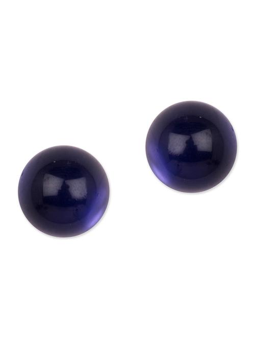 Diva Walk blue studs earrings - 12100678 - Very Small Image - 1