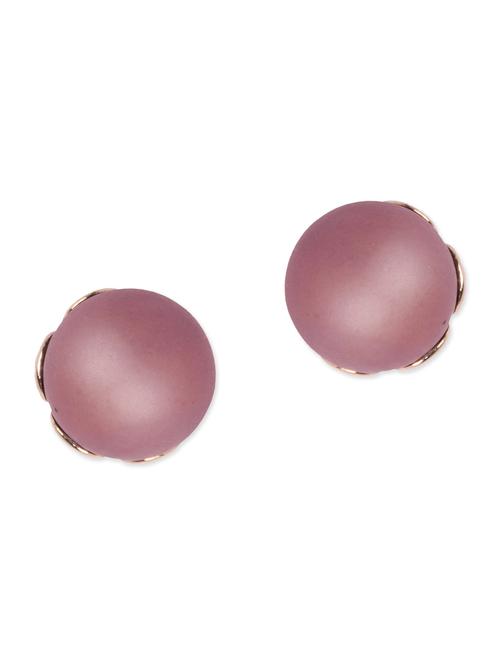 Diva Walk brown studs earrings - 12100681 - Very Small Image - 1