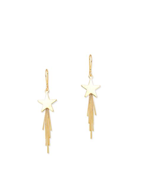gold copper drop earring - 12102348 - Very Small Image - 1