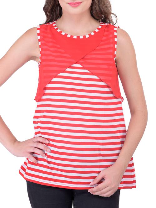 red cotton top - 12108160 - Very Small Image - 1