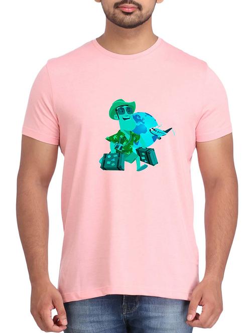 pink cotton tshirt - 12109797 - Very Small Image - 1