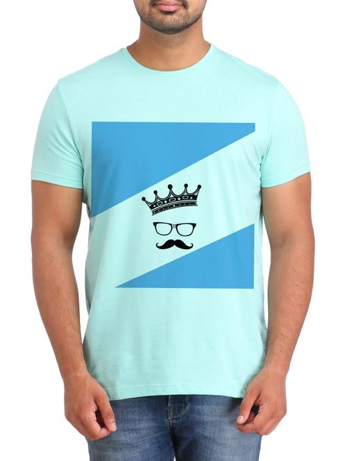 blue cotton tshirt - 12110122 - Very Small Image - 1